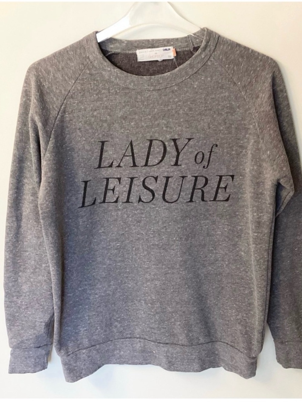 Lady of Leisure Gray Graphic Sweatshirt